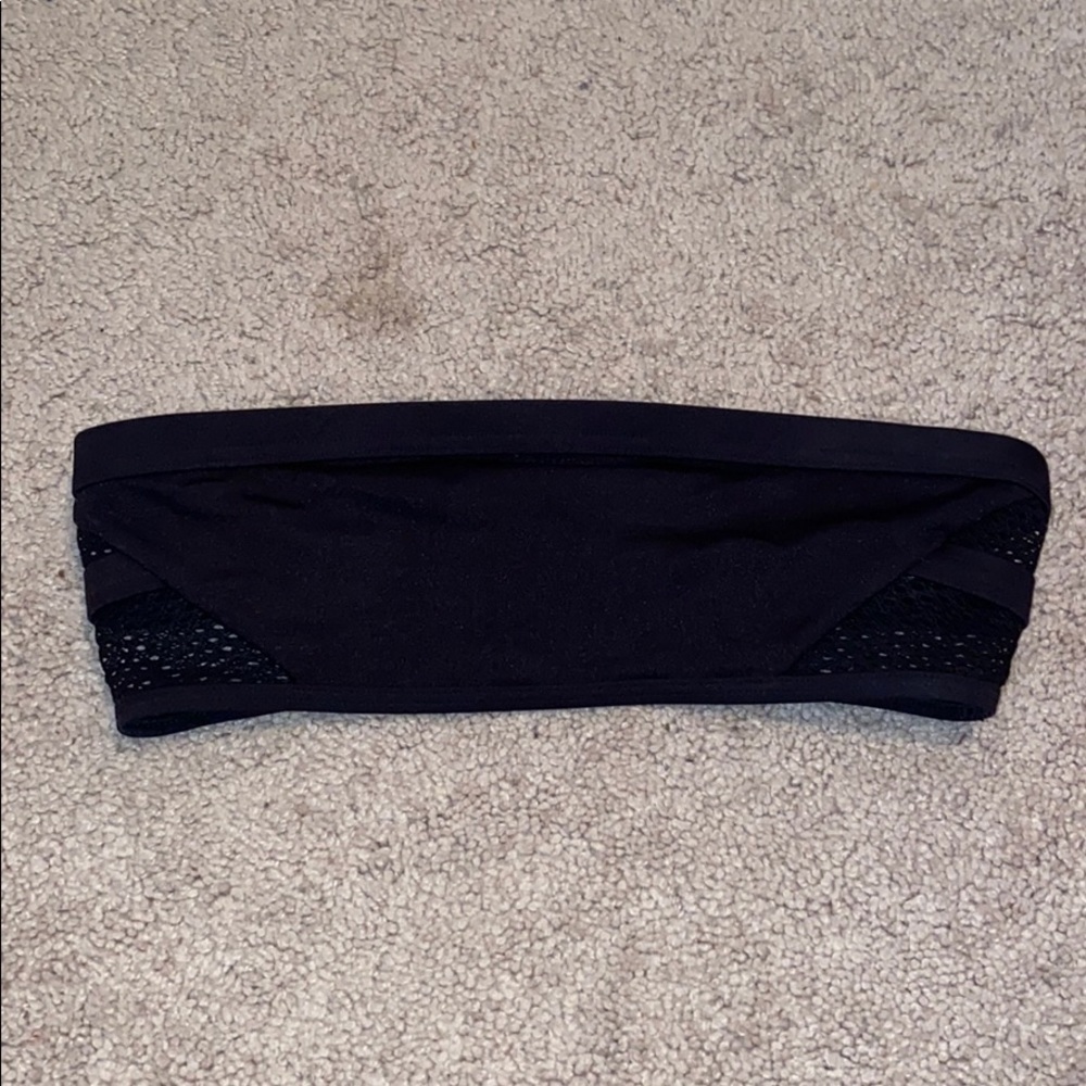 Black bandeau bikini top
